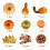 Fall Decor Set Maple Leaves Acorns Pinecones Pumpkins 70 Pcs 3