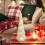 Glass Christmas Tree Green Glowing Tabletop Decoration 6