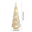 Glass Christmas Tree Green Glowing Tabletop Decoration 3