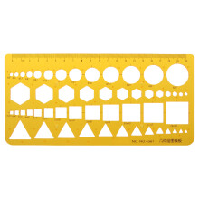 K Resin Geometric Template Ruler Stencil Circles and Squares