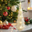 Glass Christmas Tree Green Glowing Tabletop Decoration 4