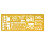 K Resin Geometric Template Ruler Stencil Circles and Squares 6