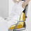 L-Shaped Car Seat Cushion Memory Foam Yellow 5