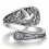 Women's Hummingbird Thumb Ring White 3