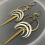 Boho 925 Silver Gold Oval Drop Earrings for Women A Pair 3