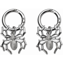 Spider Charm Gothic Boots Accessory Silver Metal 1 Piece