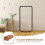 Wood Rectangular Mirror Base Indoor 11.8 x 3.1 x 2.6 in 6