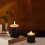 LED Artificial Bark Candle Set 2-Pack Battery Operated 5