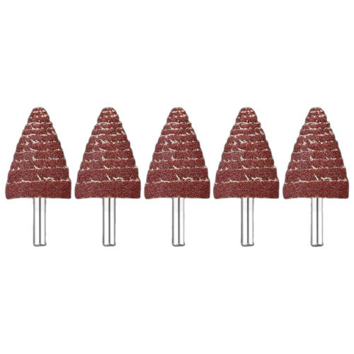Cone Shape Sandpaper Deburring Flap Wheel 5Pcs