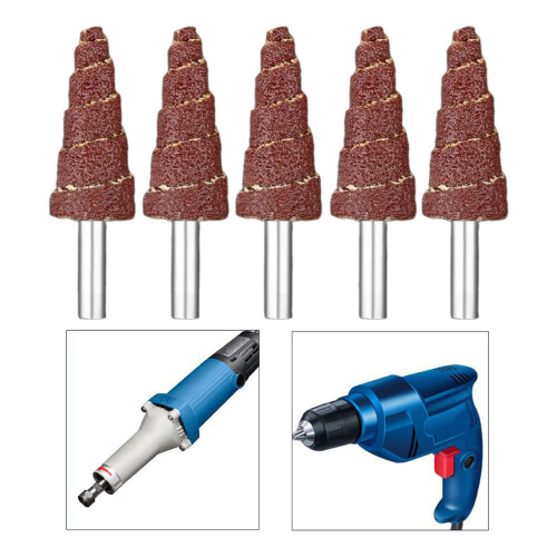 Cone Sandpaper Deburring Flap Wheel 5 pcs 1
