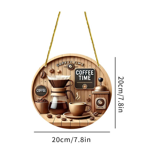 Art Coffee Set Wall Decoration 2D Flat Disc 2