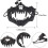 Resin Skull Mask Decoration Classic Skeleton with Sharp 3