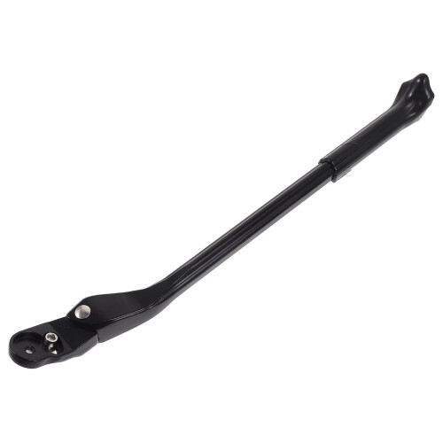 Metal Bicycle Kickstand Adjustable Height Black Aluminum