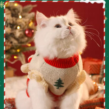 Pet Cat Fleece Sweater Winter Warm Outfit
