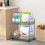 Two-Tier Transparent Plastic Storage Rack 2