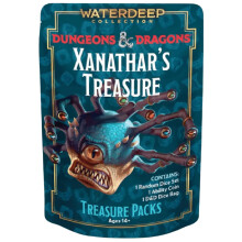 Dungeons & Dragons: Xanathars Schatzpackung - Zufälliges Set mit 7 Würfeln, Münze & Würfeltasche - RPG, D&D Waterdeep Kollektion