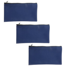 Zipper File Bags Large Capacity Cash Organizer 3 Pcs