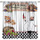 Funny Chef Curtains Rustic Wood Design Wine Red Thermal 1