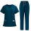 Nurse Scrub Set Turquoise Moisture-Wicking Top and Bottom M 2