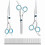 Dog Scissors with Rounded Safety Tips Set of 4 1