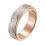 Stainless Steel Rotatable Ring Rose Gold 6MM Size 6 1