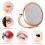 Double-Sided Pocket Mirror Portable Metal Makeup Mirror 4