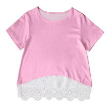 Girls Knotted Tunic Top Pink Size 130