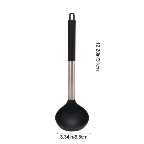 Suppenlöffel aus Kunststoff mit Edelstahlgriff, 31 cm 2
