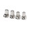 Mini Pneumatic Pipe Connector Screw Through Quick Fitting 5 1