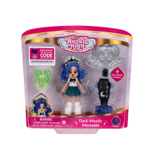 Muñeca de Moda Sirena Oscura 3” Royale High - 1 Figura con 9 Accesorios - Código de Ítem Virtual Incluido - Serie 3