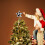 Cow Print Christmas Tree Topper Bow Black White Large 5