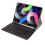 Capa de Teclado Bluetooth Preta + Rato Bluetooth - Compatível com Samsung Galaxy Tab A9 8.7 polegadas (com Porta-Caneta) 5