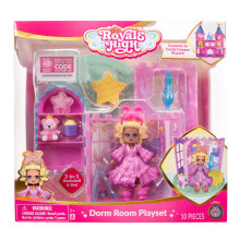 Royale High Dorm Room Playset - 1 Doll 5 Accessories - Fits Inside Castle Playset - Virtual Item Code Included - Ages 5+