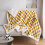 Sherpa Fleece Throw Blanket Checkered Pattern Yellow 50x60 1