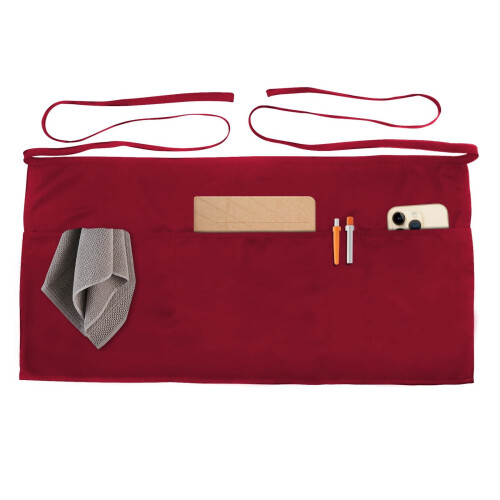 Short Waist Apron Polyester-Cotton Blend 3 Pockets 2