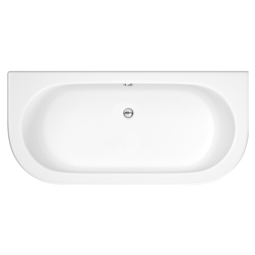 Balterley 1700 x 750 Curved Back To Wall Bath & Panel
