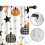 Pumpkin Pattern Kitchen Curtains Set of 2 Tier Rod Pocket 4