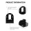 Motor Mounting Bracket Black 2 pcs 2