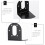 Motor Mounting Bracket Black 2 pcs 5