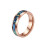 Unisex Tungsten Ring with Abalone Shell and Opal Inlay 6mm 1