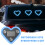 Solar Heart Neon Light for Car Rear Window - LED Atmosphere 4