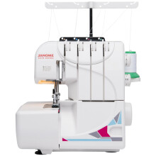 Janome MOD-8933 Overlockmaschine mit Lay-In Fadenführung, 3 und 4 Faden umschaltbar, Differentialtransport WEIß