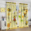 Honey Bees Curtains Cartoon Bee Pattern Thermal Insulated 2 5