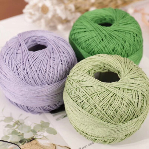 Peach Pink Cotton Yarn Roll Soft Lightweight 50g 1