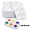 Plastic Paint Tray Palette 6-Well White 25 Pcs 1
