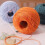Peach Pink Cotton Yarn Roll Soft Lightweight 50g 4