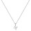 Sterling Silver Initial Pendant Necklace with Figaro Chain 1