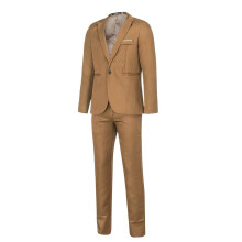 Men's Slim Fit Solid 2-Piece Suit Set