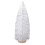 White Mini Christmas Tree with Wooden Base 11.8 inch 1