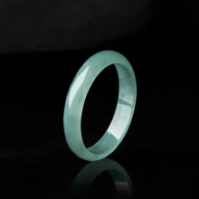 Natural Jadeite Jade Band Ring for Women and Men Size 6-11